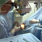 Dr ahmad Khalil performing modern cataract surgery