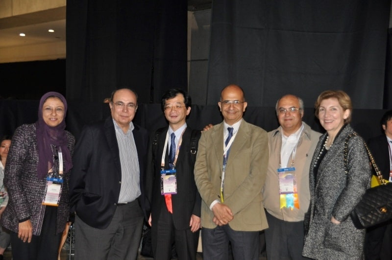 World Ophthalmology Congress, Tokyo, Japan 2014: Prof Ahmad Khalil with good friends from various parts of the worrld: Prof Mahmut Kascaluglu (Turki), Prof Toshiaki Kubota (Japan), Prof Ahmad Khalil, Prof Yehia Salah (Egypt)