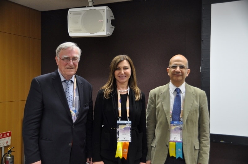 Tokyo Japan 2014: Prof Khalil with Prof Ditzen of Germany in a session on recent advances in vision correction and lasik