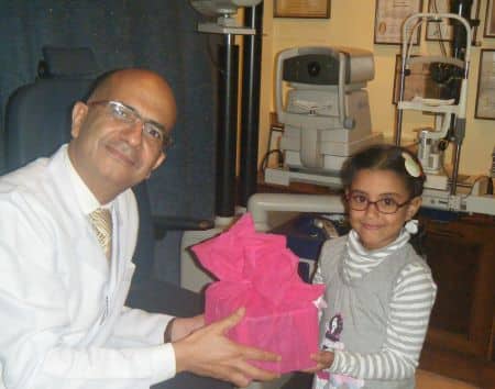 testimonials present form Menna many years after her successful congenital glaucoma operaion by Dr Ahmad Khalil in Cairo